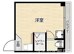 BEEONEHOUSE ワンルームの間取図画像