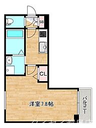 M-city千林大宮 1Kの間取図画像