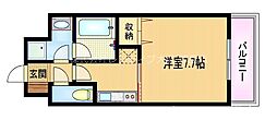 プレジオ都島 1Kの間取図画像