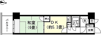 2DK 間取り