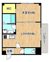 Osaka Metro今里筋線 今里駅 徒歩8分の賃貸アパート 1階1LDKの間取り