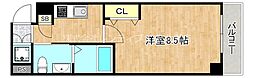 エムズコート 1Kの間取図画像