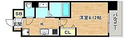 Luxe布施北3 1Kの間取図画像
