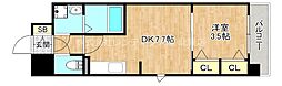 ファステート大阪ベースシティ 1DKの間取図画像