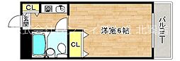 メゾン・ド・ソヌリー ワンルームの間取図画像