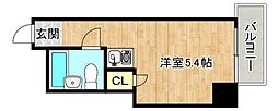 サン今里 ワンルームの間取図画像