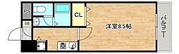 K'sレジデンス巽西 1Kの間取図画像
