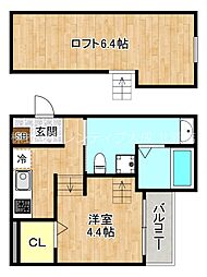 CasaComodo 1Kの間取図画像