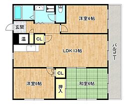 イワイビル 3LDKの間取図画像