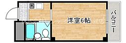 ローズマンション今里 1Kの間取図画像