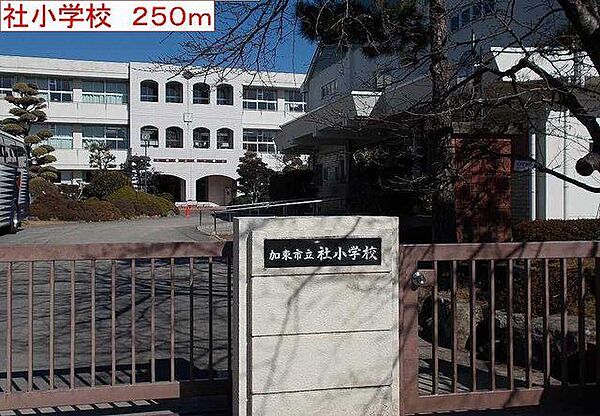 画像18:加東市社小学校まで250m