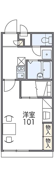 レオパレスひだまり 209｜兵庫県加古川市加古川町木村(賃貸アパート1K・2階・22.70㎡)の写真 その2