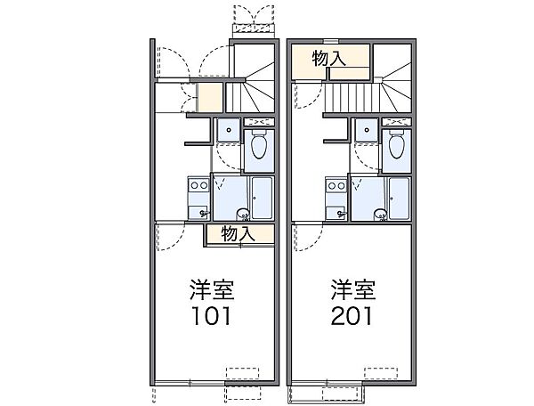 レオネクスト葵 108｜兵庫県加古川市平岡町二俣(賃貸アパート1K・1階・23.61㎡)の写真 その2