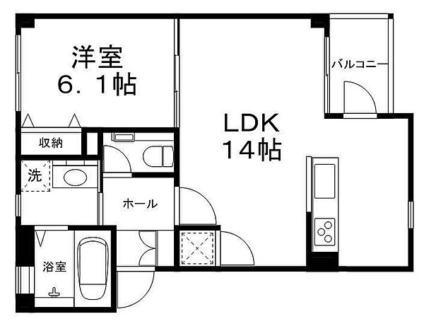 ＯＡ ＦＬＡＴ車崎 ｜兵庫県姫路市車崎 2丁目(賃貸マンション1LDK・3階・44.60㎡)の写真 その2