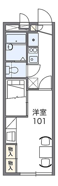 レオパレスチャンティック曽根 105｜兵庫県高砂市曽根町(賃貸アパート1K・1階・22.35㎡)の写真 その2