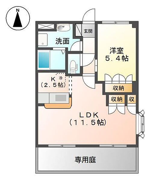 サクラＧ・Ｍハイツ ｜兵庫県豊岡市九日市中町(賃貸アパート1LDK・1階・44.90㎡)の写真 その2