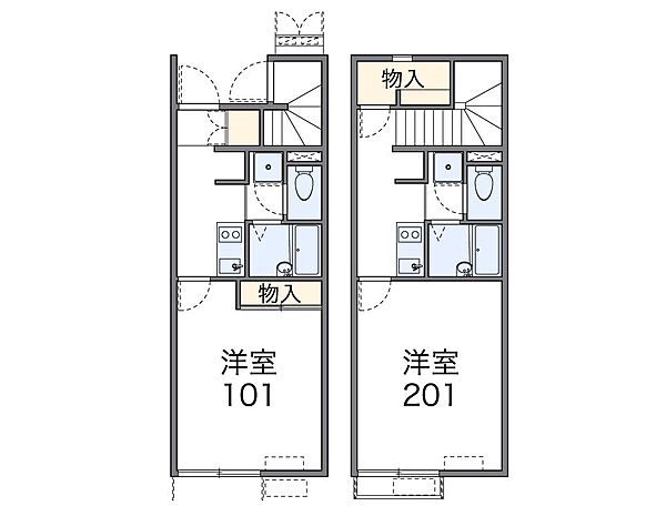 レオネクストベルニナ 102｜兵庫県姫路市飾磨区矢倉町 2丁目(賃貸アパート1K・1階・23.61㎡)の写真 その2