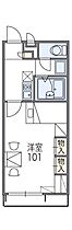 レオパレスＬｅ　Ｄｅｐａｒｔ21 110 ｜ 兵庫県姫路市余部区下余部242-1（賃貸アパート1K・1階・23.18㎡） その2