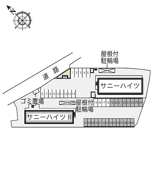 レオパレスサニーハイツII 103｜兵庫県姫路市書写(賃貸アパート1K・1階・23.18㎡)の写真 その14