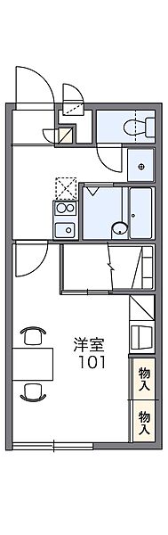 レオパレスＥＳＰＡＣＩＯ 209｜兵庫県加西市北条町北条(賃貸アパート1K・2階・23.18㎡)の写真 その2