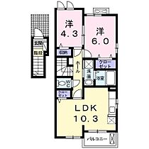 サンライズ赤羽 201 ｜ 兵庫県神戸市西区伊川谷町潤和（賃貸アパート2LDK・2階・52.83㎡） その2