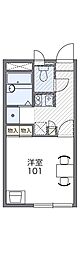 レオパレスY・T 1Kの間取図画像