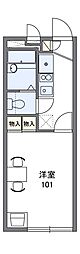 レオパレス中友5 1Kの間取図画像