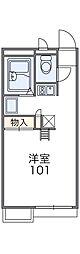 レオパレス1999 1Kの間取図画像
