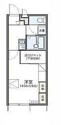 レオパレスメゾン福崎 1Kの間取図画像