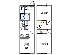 レオパレスエムズコートＢ 1階