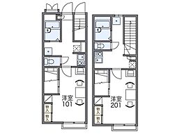 レオパレスウイング 1階/104