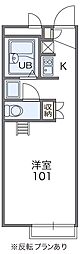 レオパレスSEACOAST 1Kの間取図画像