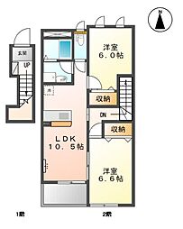 フィオーレ 2階/-