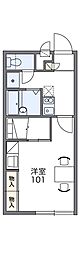 レオパレスJOY 1Kの間取図画像