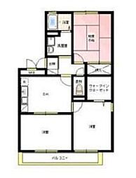 ラ・メール横山 3DKの間取図画像