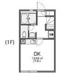 レオパレスメゾンエール 2DKの間取図画像