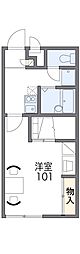 レオパレス六甲北二番館 1Kの間取図画像