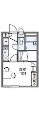 レオパレスコンフォート明石 1Kの間取図画像