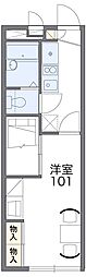 レオパレス相生 1Kの間取図画像
