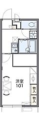レオパレスコスモス今在家 1Kの間取図画像