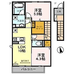 シャトンB棟 2階