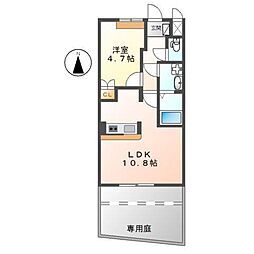 モン・ロワジール 1LDKの間取図画像