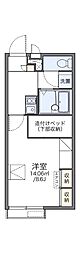 レオパレスフォーエバー 1Kの間取図画像