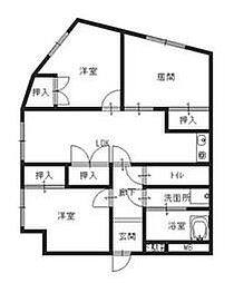 サングレース荒井 3LDKの間取図画像