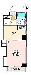 ベルトピア手柄2 1DKの間取図画像