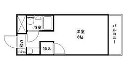 アクシス東加古川 1Kの間取図画像