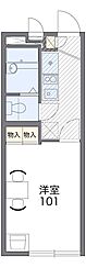 レオパレスWINDS3 1Kの間取図画像