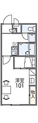 レオパレスY・K・T高砂 1Kの間取図画像
