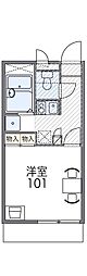 レオパレスソフィア 1Kの間取図画像