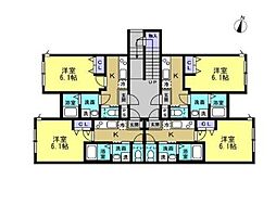 リープラス伊保駅前 1Kの間取図画像
